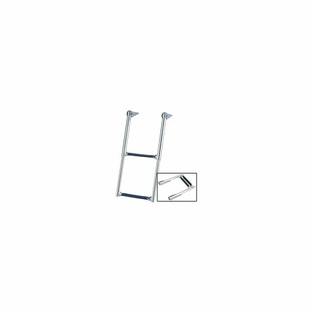 ATTWOOD Garelick EEz-In Over Platform Telescoping Ladder, 2-Step 19615-61